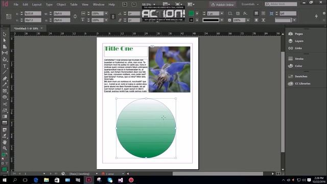 7 Adobe Indesign Gradient Feather Tool In Hazaragi Language Lesson 7 смотреть онлайн