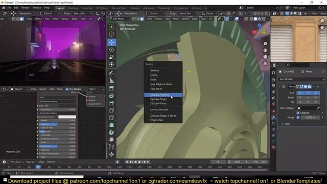 creating a cyberpunk city in blender 2077 смотреть онлайн