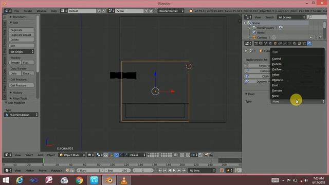 How to make Fluid water in Blender tutorials смотреть онлайн