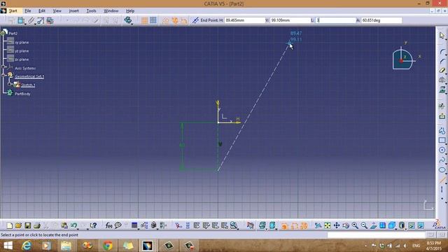 TUTORIAL 7 - CATIA V5-6R2013 [SKETCH][CONSTRAINTS][PAD] смотреть онлайн