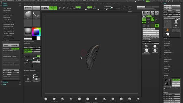 Zbrush Insert Mesh Brush With PolyPaint смотреть онлайн