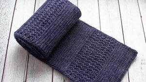 Мужской шарф крючком  Шарф для мальчика крючком