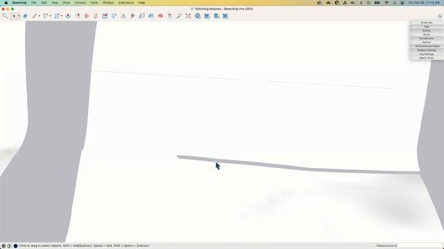 Stitching Overlapping Terrain Meshes in SketchUp смотреть онлайн
