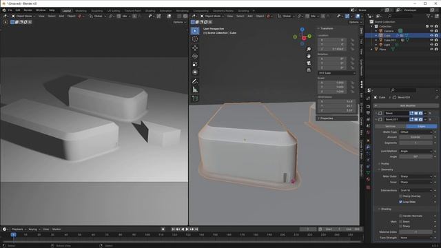 Power of Bevel Modifier in Blender смотреть онлайн
