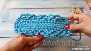 КАК СВЯЗАТЬ АВОСЬКУ КРЮЧКОМ из трикотажной пряжи. Мастер-класс