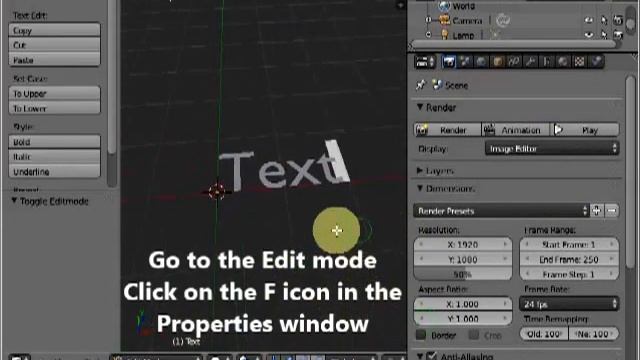 How to change fonts in Text Mesh- A VERY SLOW Blender Tutorial смотреть онлайн
