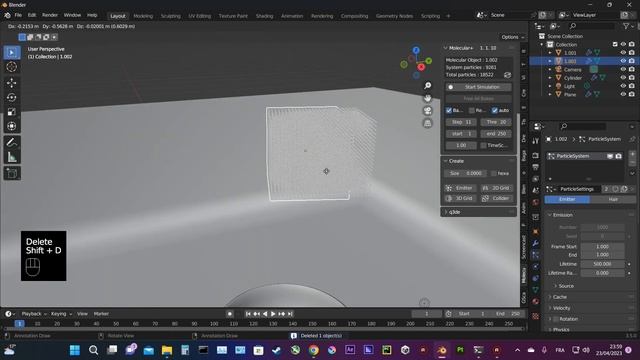 Molecular+ 1.1.10 Tutorial in Blender смотреть онлайн