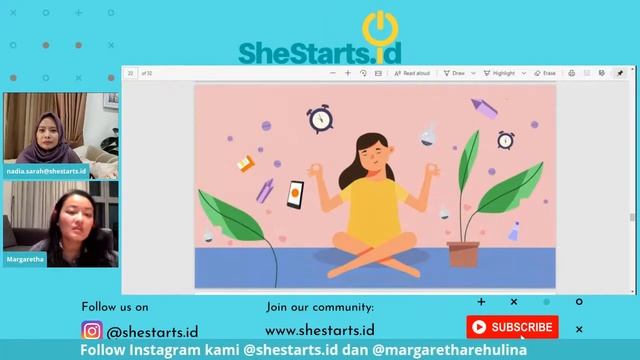 Shestarts.id X Margaretha Rehulina: Stress Management For Woman Preneur