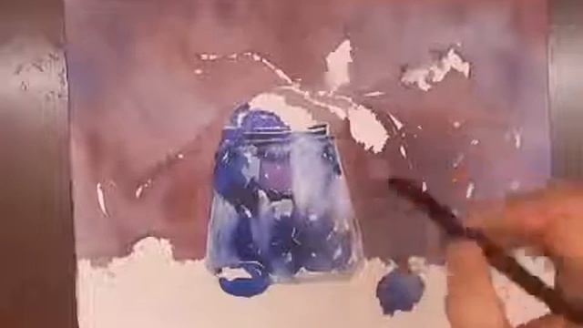 СЛИВЫ Акварель Художник Серафима Калинина смотреть онлайн