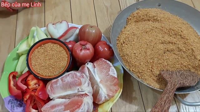 Cách làm muối ớt ruốc chấm trái cây siêu ngon /Salt Chili dot fruit super delicious/ Bếp của me Lin смотреть онлайн