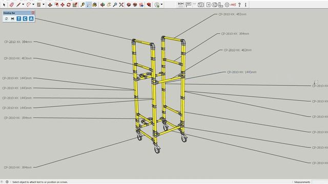 Sketchup Extension - Pek3 Report - Pipes length function смотреть онлайн