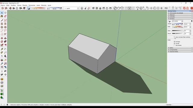 Curso SketchUp 2017 - Aula 15: Configurando as Sombras смотреть онлайн