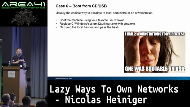 Area41 2018: Nicolas Heiniger: Lazy Ways To Own Networks смотреть онлайн