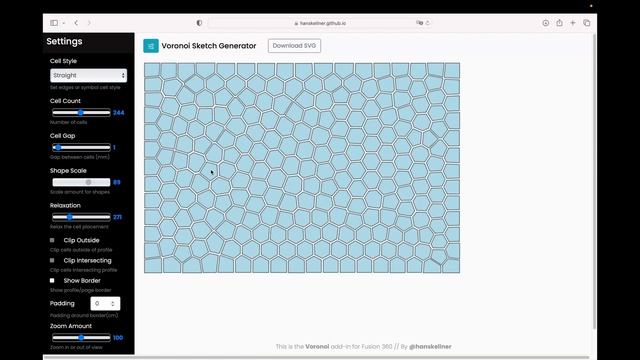 VORONOI SANS PLUG-IN SOUS FUSION 360 смотреть онлайн
