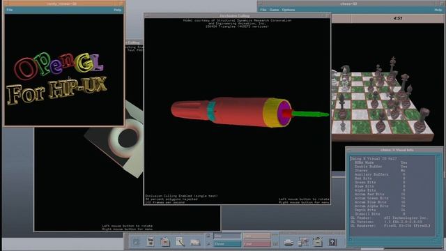 HP-UX OpenGL Demos - preview смотреть онлайн
