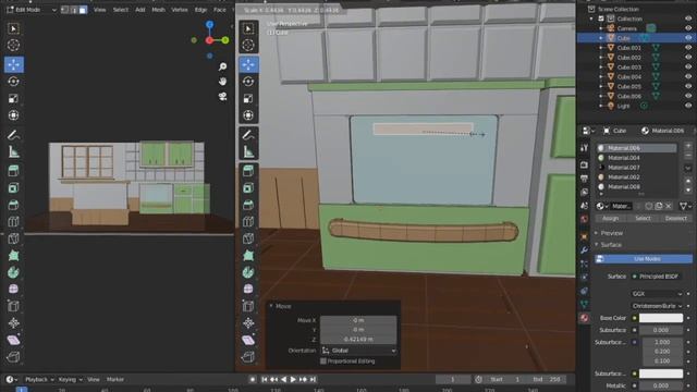 Comfy Kitchen | Blender 3D Modelling Timelapse! смотреть онлайн