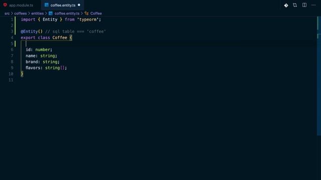 24 Creating a TypeORM Entity смотреть онлайн
