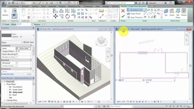 Revit Essential Skills - Sketching смотреть онлайн