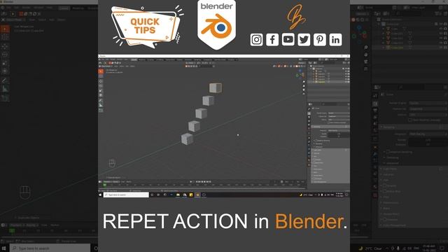 HOW TO REPEAT LAST ACTION IN BLENDER #Shorts смотреть онлайн