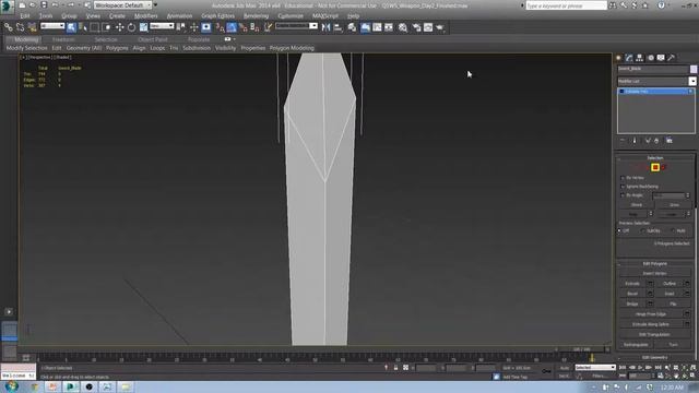Q1W5 Day 2 (Modeling & smoothing a simple sword) смотреть онлайн