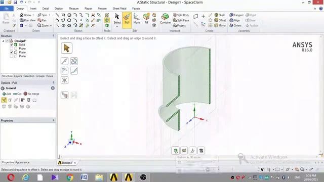 Creating a Geometry Using ANSYS Spaceclaim of Nozzle and shell junction смотреть онлайн