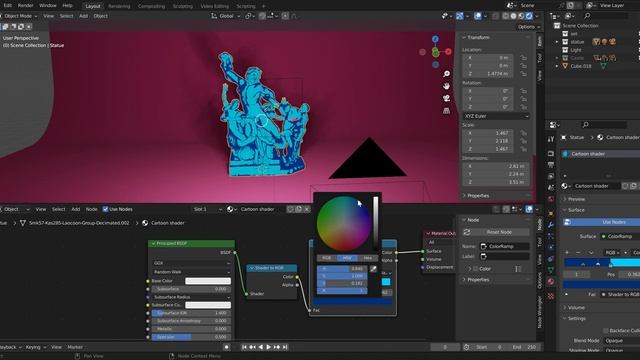 Cartoon shader tutorial Blender смотреть онлайн