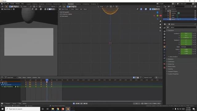 Easy Blender 2.8 Tutorial-How to Animate the Squash and Stretch with a UV Sphere смотреть онлайн