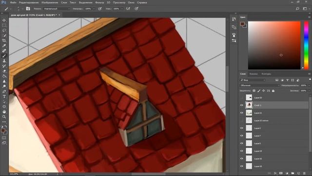 Draw Isometric House for Games! *NEW* (Speedpainting) смотреть онлайн