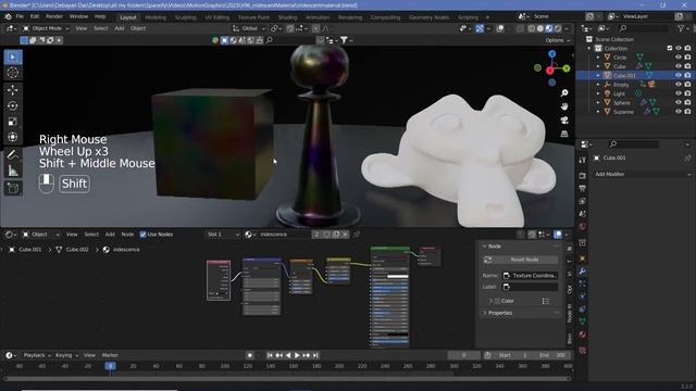 Trippy Iridescent Metal Material - Blender Tutorial смотреть онлайн