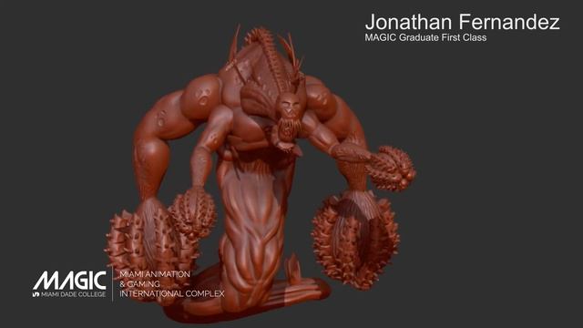 Animation Student Spotlight - Jonathan Fernandez- ZBrush Creature Sculpting смотреть онлайн