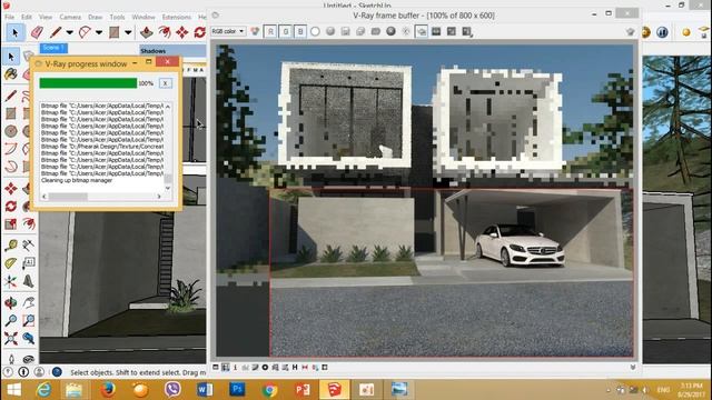 Sketchup Vray - sketchup rendering exterior смотреть онлайн