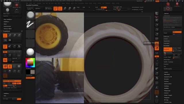 ZBrush Objetos - Escavadeira 2 de 5 (Roda Traseira) смотреть онлайн