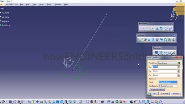 4.2|Features in Wireframe toolbar|Top Catia V5 tutorials/training videos смотреть онлайн