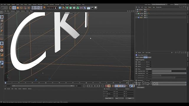Wrap and Spline Wrap in Cinema4D [ TELUGU ] || C4d Tutorials for Beginners смотреть онлайн