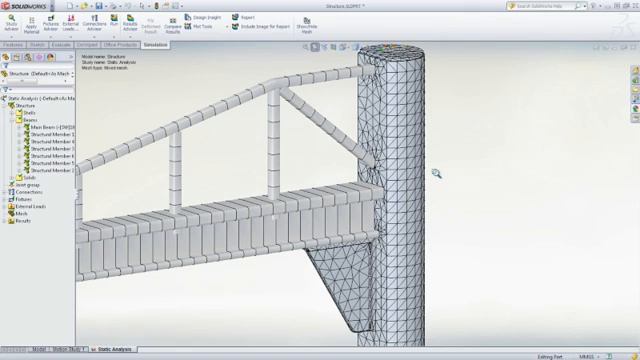 Weldments, Sheet Metal, and Solids - SolidWorks Simulation смотреть онлайн