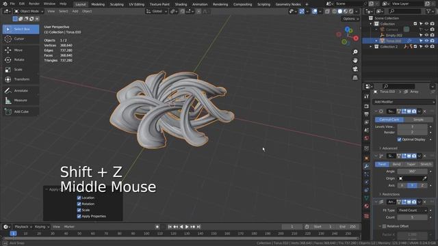 Blender Tutorial - Abstract art смотреть онлайн