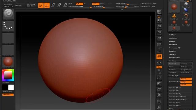 ZBrush - Fundamenty II: 05. Maskowanie смотреть онлайн