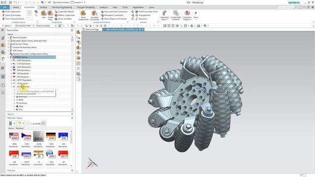 SIEMENS NX - MECHANUM WHEEL - PART 5_FINAL ASSEMBLY смотреть онлайн