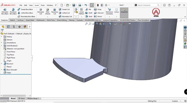 EASY Feature ‼️How to make a turbine Blade use simple feature in SOLIDWORKS смотреть онлайн