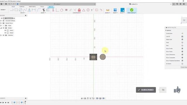 19) Fusion 360 EXTRUDE ( Body,Join,Cut ) смотреть онлайн