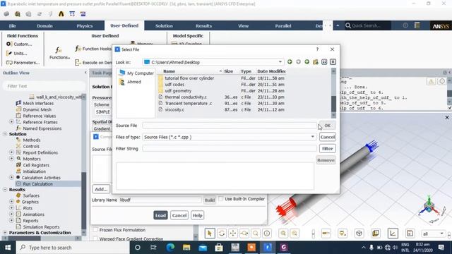 UDF for Parabolic inlet temperature and outlet pressure profile | ANSYS QUERY SOLVER смотреть онлайн