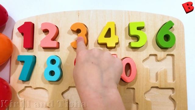 Цифры для детей | Лучшие развивающие игрушки | Учимся считать от 1 до 20 с деревянным пазлом смотреть онлайн