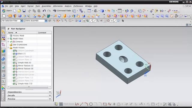 NX8.5 Tutorial Video 4 смотреть онлайн