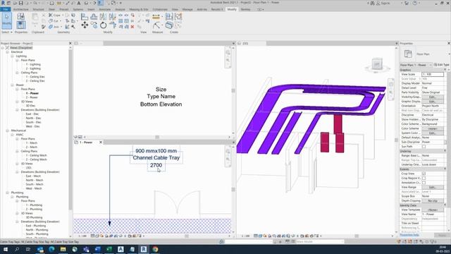 Cable Tray Tag In Revit MEP||Annotation In Revit смотреть онлайн