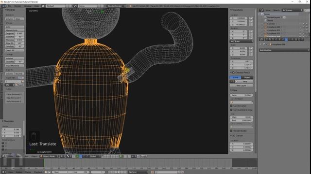 Blender Tutorial #017 : Splitting Model for 3D print смотреть онлайн