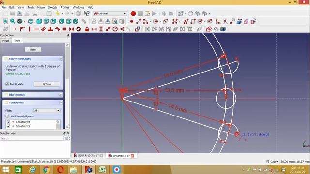 round type gear by freecad 1.7 смотреть онлайн