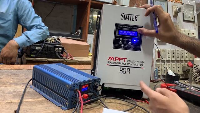 SIMTEK MPPT Hybrid Solar Charge Controller 80A | MPPT Solar Charger Controller Settings And Testing