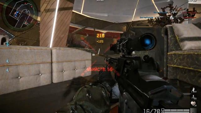 Warface. Прохождение ликвидации за снайпера 14-19 этажи. Без знаков.
