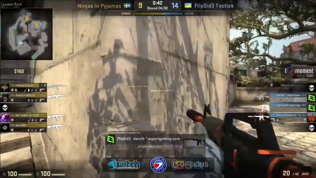 "NO WAY HE DIDN'T SEE HIM!" - NIP vs FlipSid3 11.07.15 смотреть онлайн