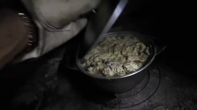 VID 026 Приготовление нямки на печке